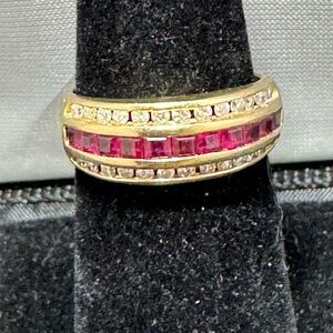 14K Ruby/Diamond ring.
